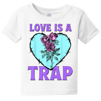 Anti Valentine Day Pastel Color Love A Trap Roses Thorns T Shirt Baby Tee | Artistshot