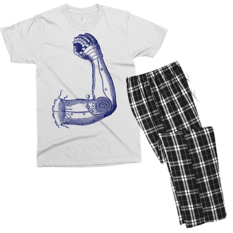 Biomechatronics Retro Mechanical Arm Steampunk Flexed Biceps T Shirt Men's T-shirt Pajama Set | Artistshot