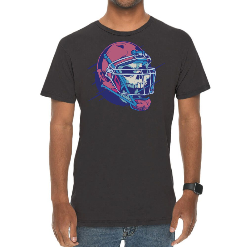 Football Helmet 8 Vintage T-Shirt by elkiingahiroo | Artistshot