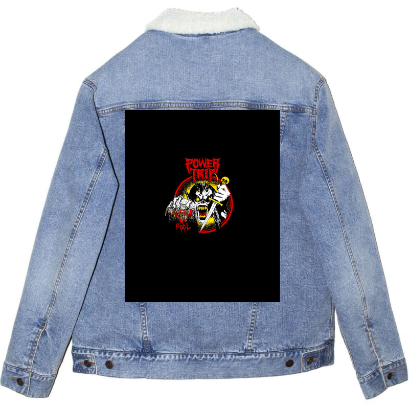 The Power Is Back Graphic  E Unisex Sherpa-lined Denim Jacket | Artistshot