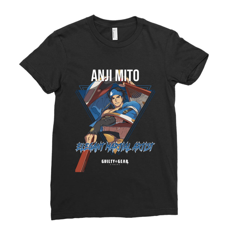 Guilty Gear Strive  Elegant Martial Artist Anji Mito 1 Ladies Fitted T-Shirt by SandraMarianela | Artistshot