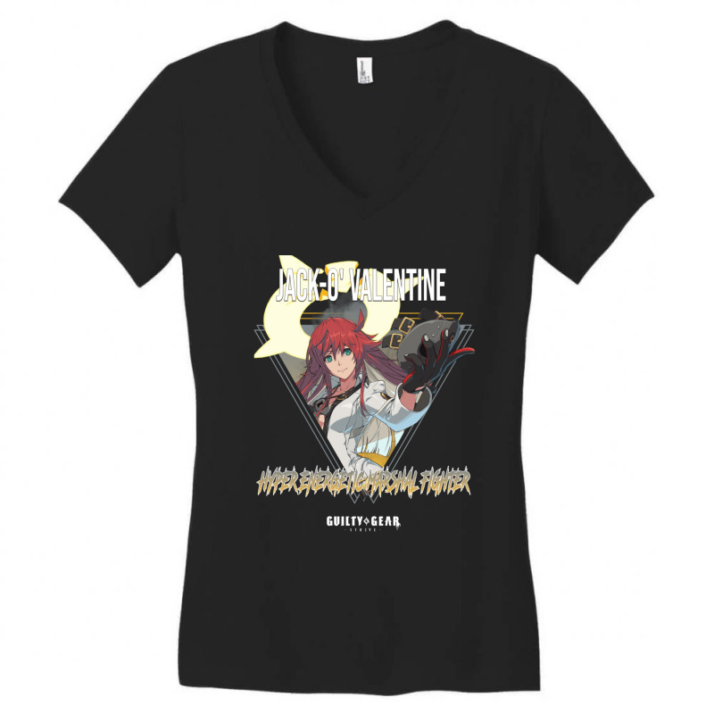 Guilty Gear Strive  Hyper Energetic Marshal Fighter Jacko Valentine 1 Women's V-Neck T-Shirt by SandraMarianela | Artistshot