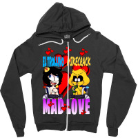 Mad Love Mikecrack Y El Trollino Camiseta Zipper Hoodie | Artistshot