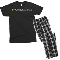 Twoset Violin Sacrilegious  T Men's T-shirt Pajama Set | Artistshot