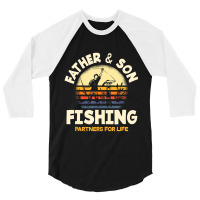 Limited Edition Father And Son Fishing Partners For Life Fishing 3/4 Sleeve Shirt | Artistshot