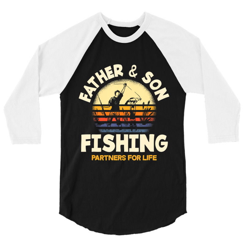 Limited Edition Father And Son Fishing Partners For Life Fishing 3/4 Sleeve Shirt | Artistshot