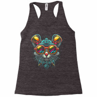 Cyber Mouse  Cool Futuristic Rodent T Shirt Racerback Tank | Artistshot