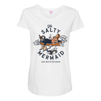 The Salty Mermaid Dive Bar & Fish Shack Maternity Scoop Neck T-shirt | Artistshot