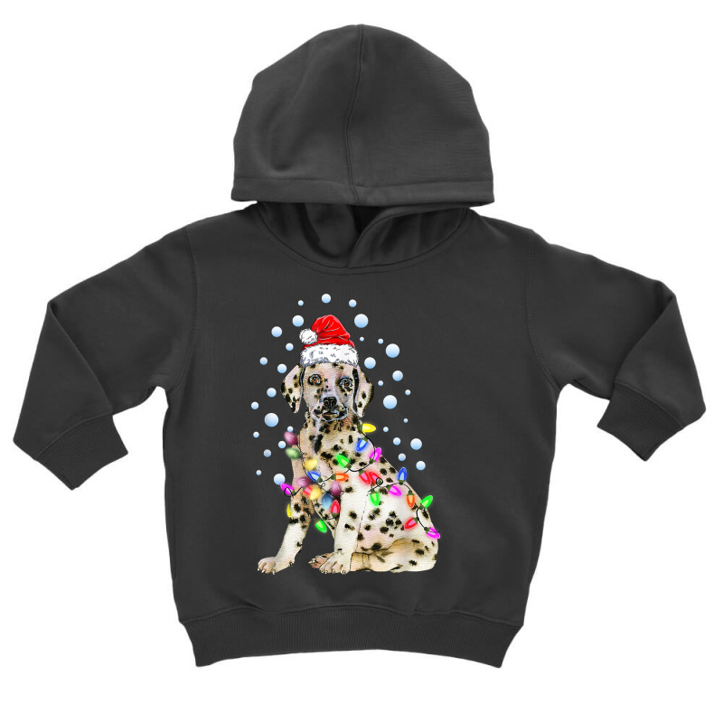 Dalmatian Dog Funny Cute Christmas Lights Puppy Lover T Shirt Toddler Hoodie by alysestick8m7 | Artistshot