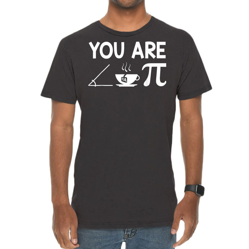 Cutie Pie Acute Tea Pie Funny Pi Day Math Teacher T Shirt Vintage T-shirt | Artistshot