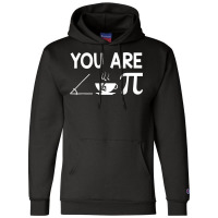 Cutie Pie Acute Tea Pie Funny Pi Day Math Teacher T Shirt Champion Hoodie | Artistshot