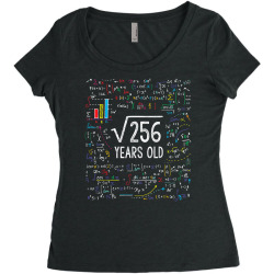 16th birthday 16 year old gifts math Women's Triblend Scoop T-shirt | Artistshot