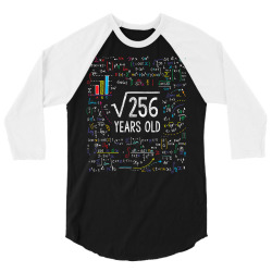 16th birthday 16 year old gifts math 3/4 Sleeve Shirt | Artistshot