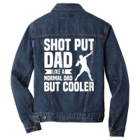 Womens Shot Put Dad   Track And Field Throwing Shot Put V Neck T Shirt Men Denim Jacket | Artistshot