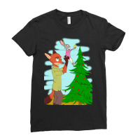 Zootopia Christmas Special Ladies Fitted T-shirt | Artistshot