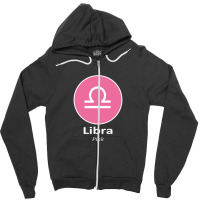 Libra Pink Nft And Metaverse Zipper Hoodie | Artistshot