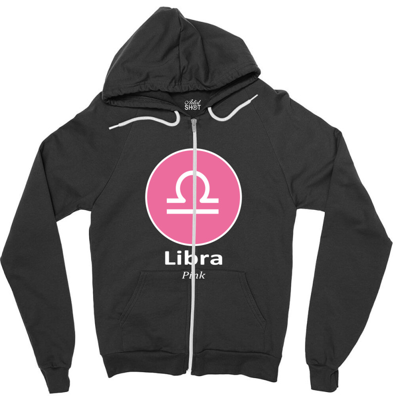 Libra Pink Nft And Metaverse Zipper Hoodie by manishjyotistore | Artistshot