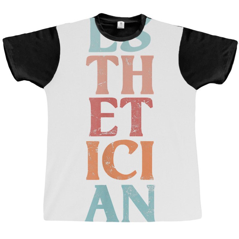 Esthetician Aesthetician Beautician Cosmetology Vintage T Shirt Graphic T-shirt | Artistshot