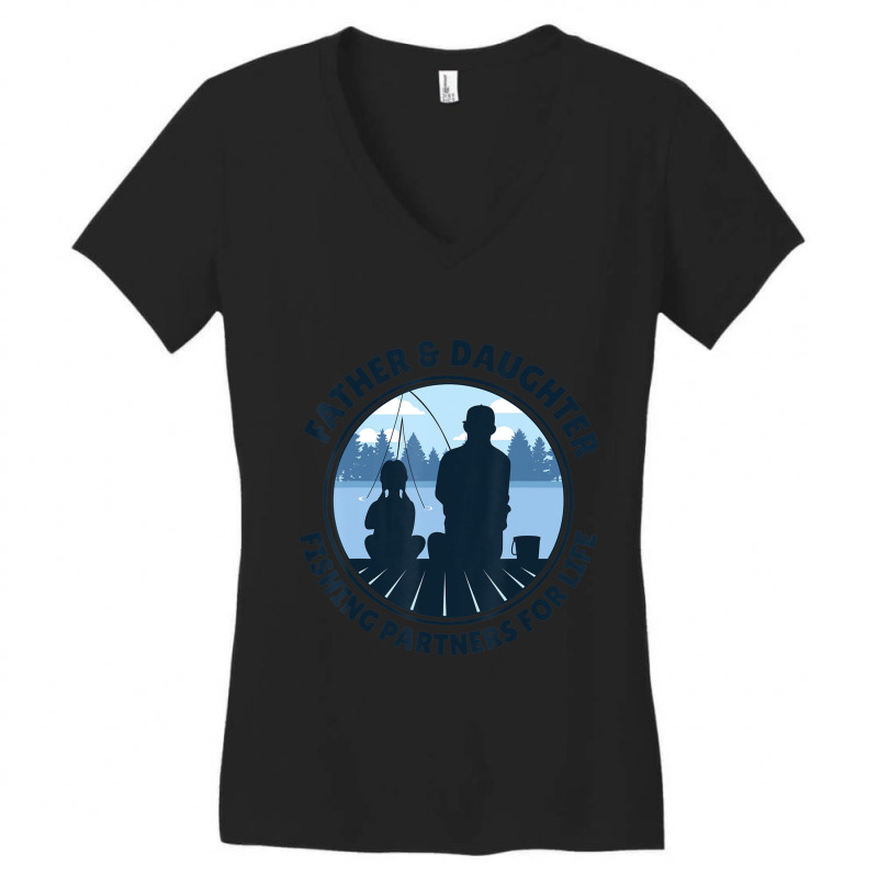 Hot Trend Father & Daughter Fishing Partners For Life Women's V-Neck T-Shirt by Berrios Crisp | Artistshot