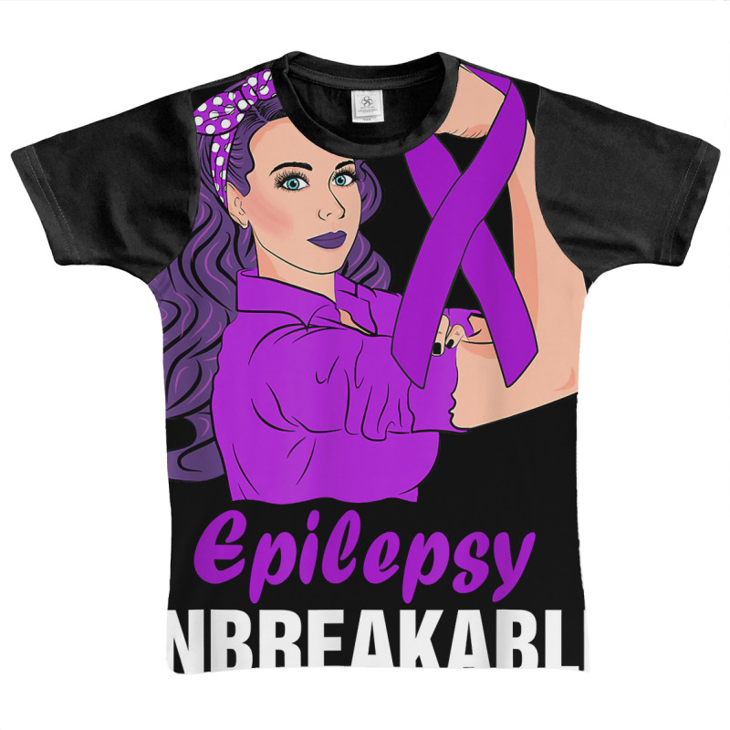 Epilepsy Warrior Unbreakable Tee Strong Epilepsy Girl Epilep T Shirt Graphic Youth T-shirt | Artistshot