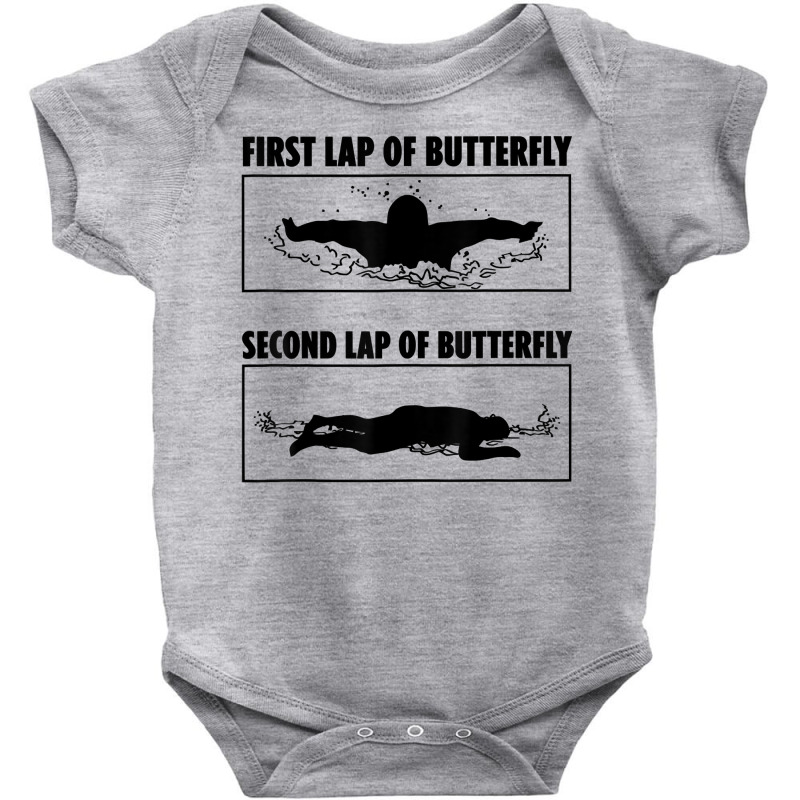 First Lap Of Butterfly Second Lap Of Butterfly T Shirt Baby Bodysuit | Artistshot