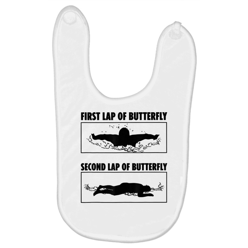 First Lap Of Butterfly Second Lap Of Butterfly T Shirt Baby Bibs | Artistshot