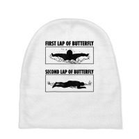 First Lap Of Butterfly Second Lap Of Butterfly T Shirt Baby Beanies | Artistshot