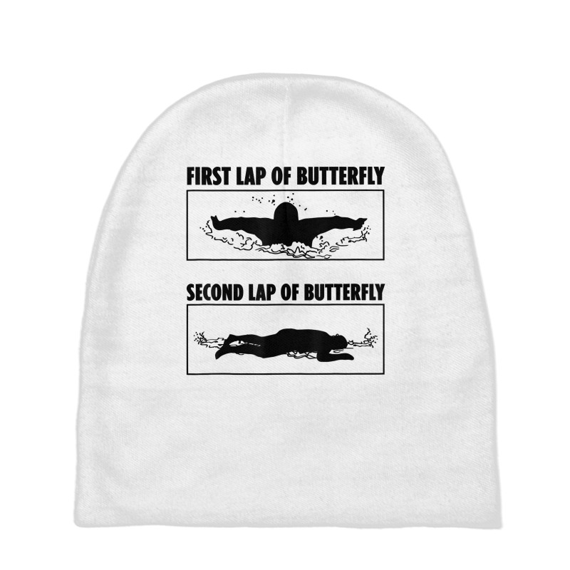 First Lap Of Butterfly Second Lap Of Butterfly T Shirt Baby Beanies | Artistshot