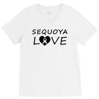 Womens Wilkinsi Designs Sequoya Love No Initial V Neck T Shirt V-neck Tee | Artistshot