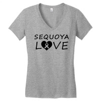 Womens Wilkinsi Designs Sequoya Love No Initial V Neck T Shirt Women's V-neck T-shirt | Artistshot