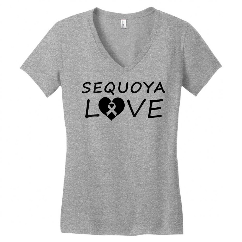 Womens Wilkinsi Designs Sequoya Love No Initial V Neck T Shirt Women's V-Neck T-Shirt by jessen | Artistshot