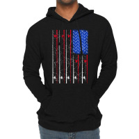 Trending American Us Flag Fishing Rod Fisherman Top For Him Lightweight Hoodie | Artistshot