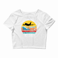 Funny Aviation I Love The Smell Of Jet Fuel In The Morning T Shirt Crop Top | Artistshot