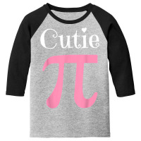 Funny Pi Symbol Shirt Cutie Pie National Pi Day T Shirt Youth 3/4 Sleeve | Artistshot