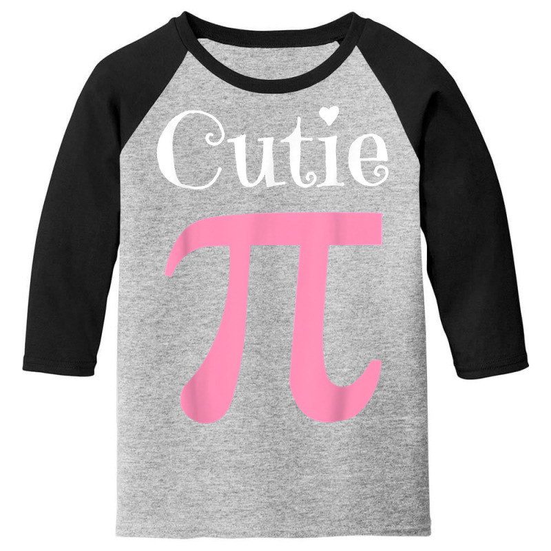 Funny Pi Symbol Shirt Cutie Pie National Pi Day T Shirt Youth 3/4 Sleeve | Artistshot