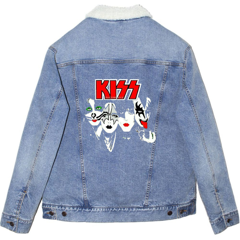 Kiss Baby Unisex Sherpa-lined Denim Jacket | Artistshot