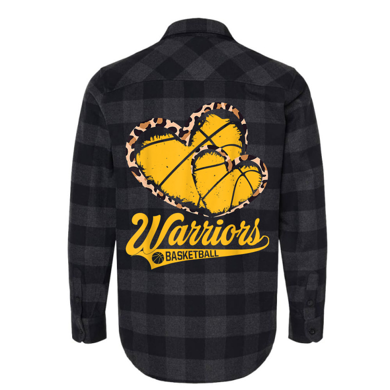 Golden 2022 Basketball Leopard Heart For Men Women Warriors T Shirt Flannel Shirt | Artistshot