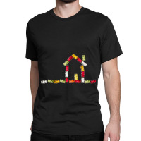 Coloured Jellybabies Formed As A House Classic T-shirt | Artistshot