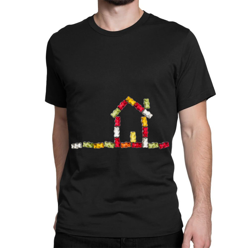 Coloured Jellybabies Formed As A House Classic T-shirt by TERRYPOWELL | Artistshot