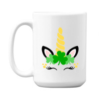 St Patricks Day Unicorn 15 Oz Coffee Mug | Artistshot