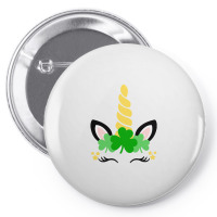 St Patricks Day Unicorn Pin-back Button | Artistshot