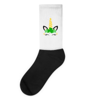 St Patricks Day Unicorn Socks | Artistshot