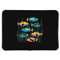 Limited Edition Hawaiian Triggerfish Coral Reef Tropical Fish Rectangle Patch | Artistshot