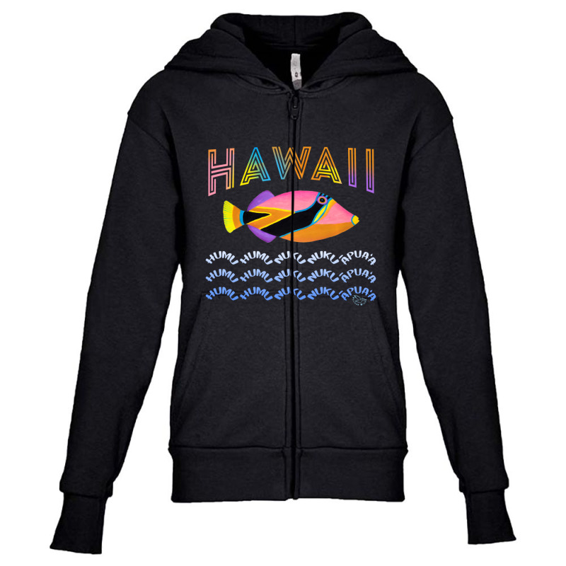 Trending Humuhumunukunukuapuaa Tropical Triggerfish Hawaii State Fish Youth Zipper Hoodie by Bostic Walling | Artistshot