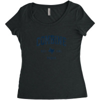 Combine Texas Tx Vintage Athletic Navy Sports Design Women's Triblend Scoop T-shirt | Artistshot