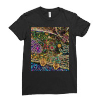 Human Cell Detailed Ladies Fitted T-shirt | Artistshot