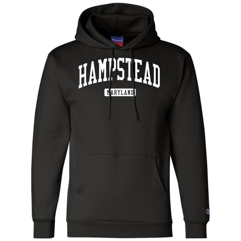 Hampstead Maryland Md Vintage Athletic Sports Design T Shirt Champion Hoodie | Artistshot