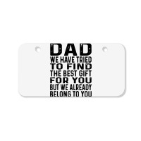 Funny Fathers Day Clothing From Daughter Son To Dad Sayings Long Sleev Bicycle License Plate | Artistshot