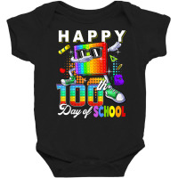 Happy 100 Days Of School And Still Poppin 100th Day Funny T Shirt Baby Bodysuit | Artistshot