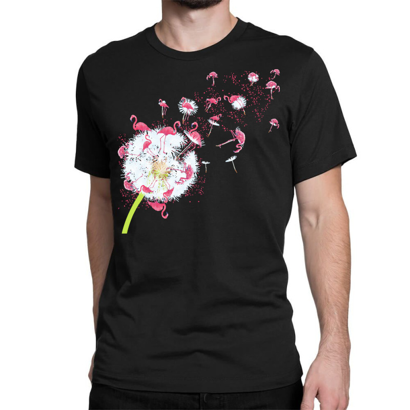 Dandelion T  Shirt Dandelion Flamingo Cute Flamingos T  Shirt Classic T-shirt by brekkeelton | Artistshot